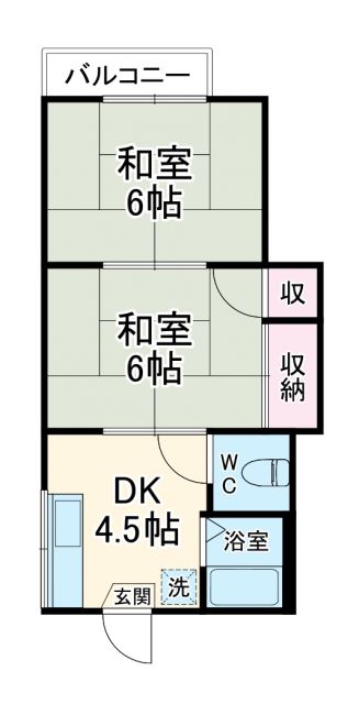 市川市須和田のマンションの間取り