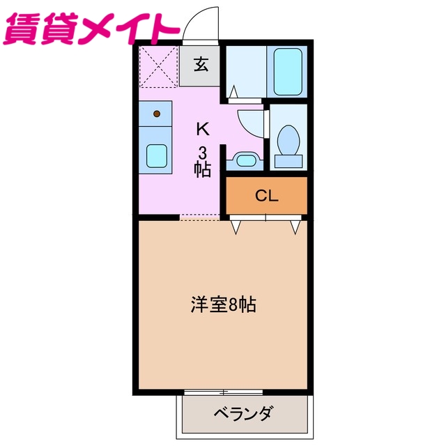 ＭＮハイツ　Ａ棟の間取り