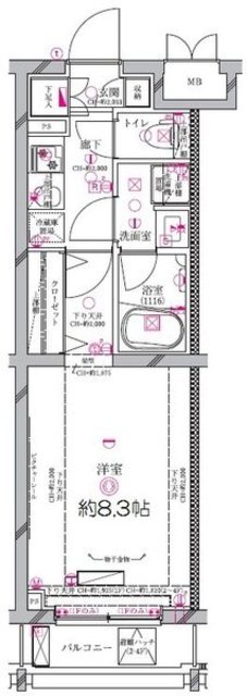 ディアレイシャス世田谷上町の間取り