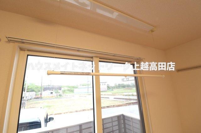 眺望　室内物干し