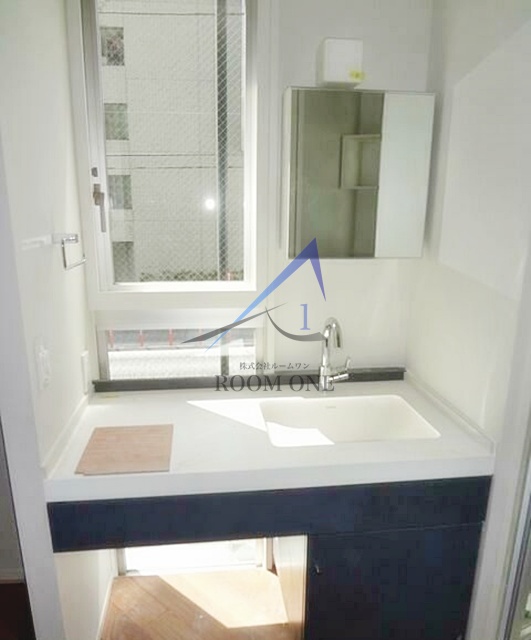 洗面設備　洗面台です。