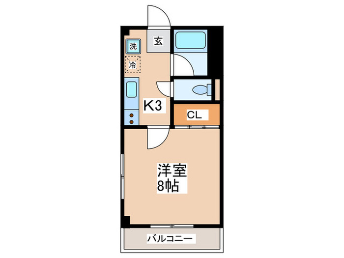 ユ-ワハイツの間取り写真