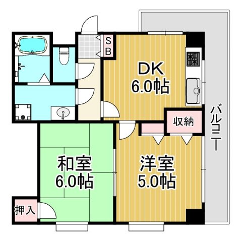 ゴーディ甲子園1番館の間取り写真