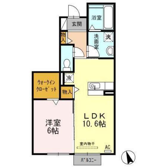 D-roomアッシュの間取り写真