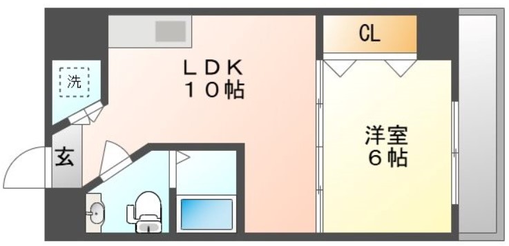 マンションニューヨーク医大東の間取り写真