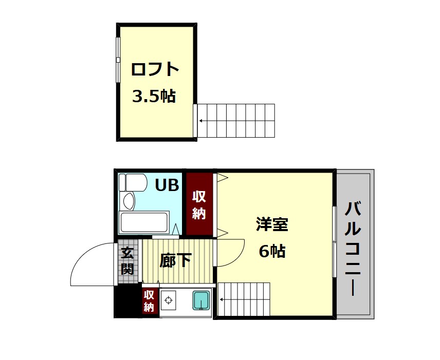マンションフィールドナウの間取り写真