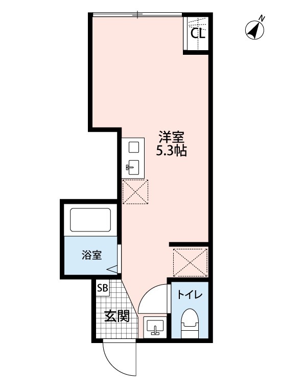 ＪＲ総武線 新小岩駅 徒歩9分 3階建 築2年の間取り写真