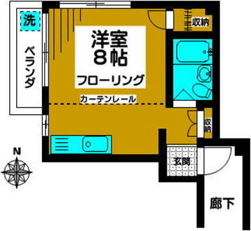 パラダイスコーポの間取り