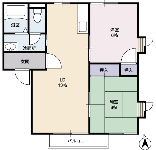 ラ.グランシューズの間取り