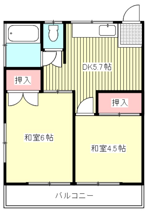 河野ハイツの間取り