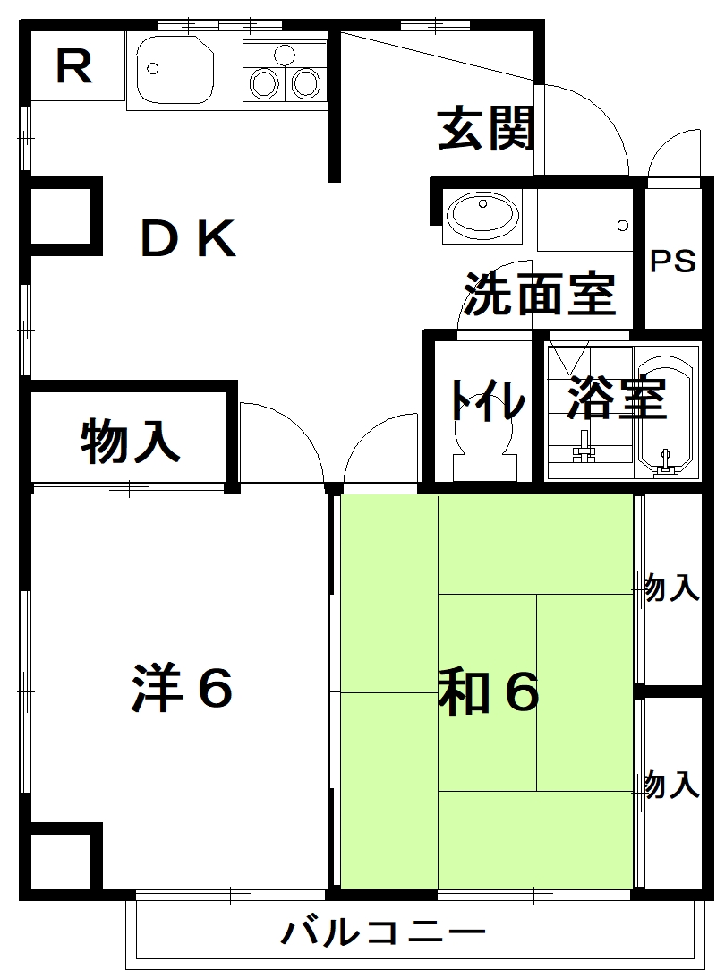 KATOHマンションの間取り