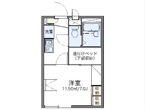 レオパレス伸和の間取り