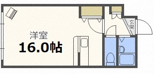 札幌市白石区菊水七条のマンションの間取り
