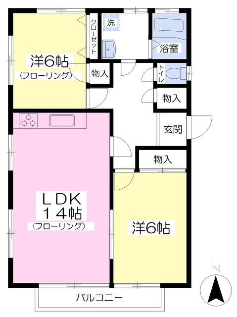 セレス大槻の間取り