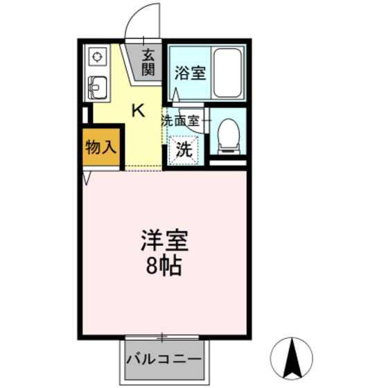 リバーパーク北方の間取り