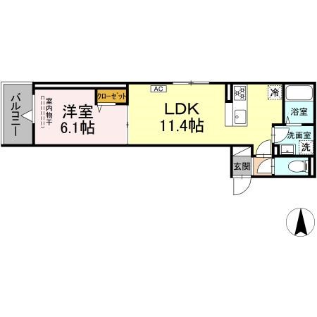 グラナーデ六町IIの間取り