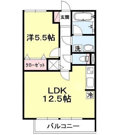 コモレビ大蔵　Eの間取り