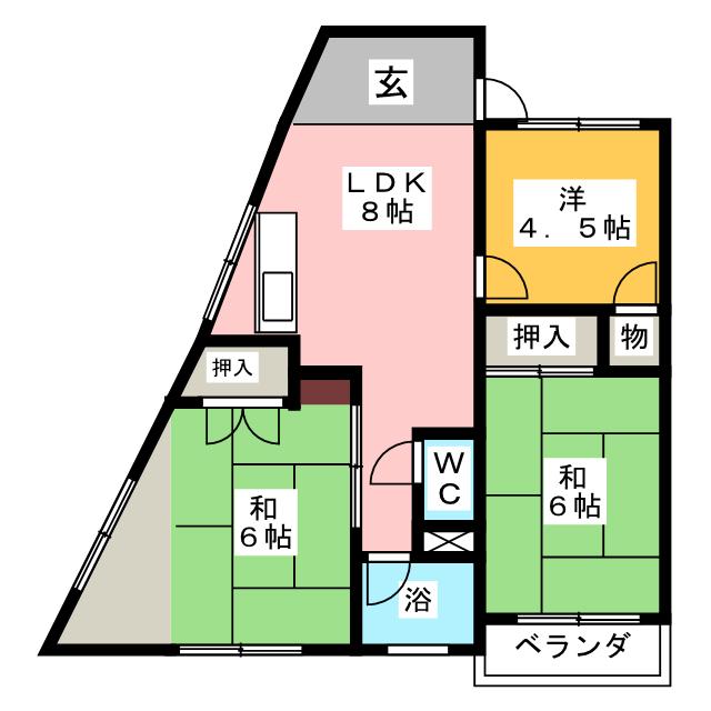 カネハチビルの間取り