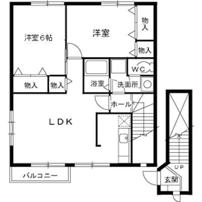 【ヒルズサンパティ－クの間取り】