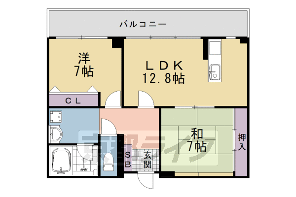 ランブラス桂川の間取り