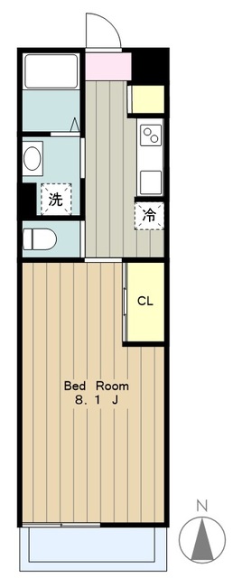 海老名市中央のアパートの間取り