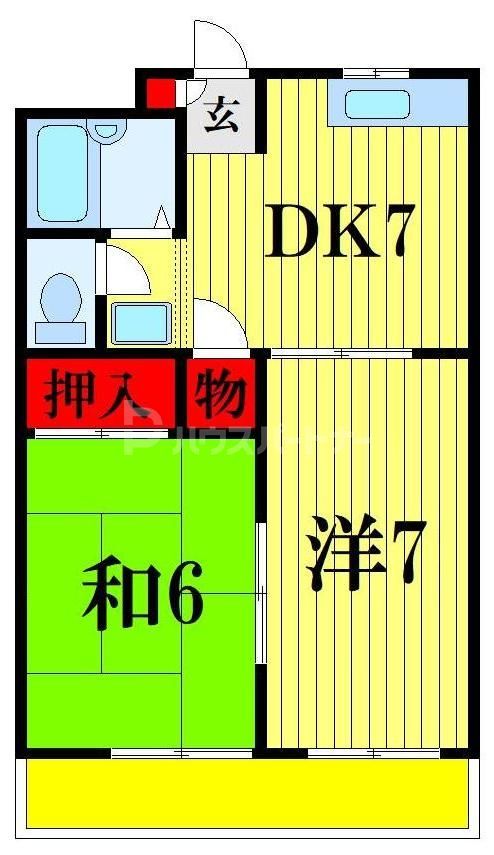 葛飾区南水元のマンションの間取り