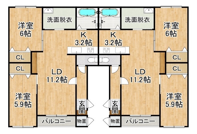 仮）西１２北２ＡＰの間取り