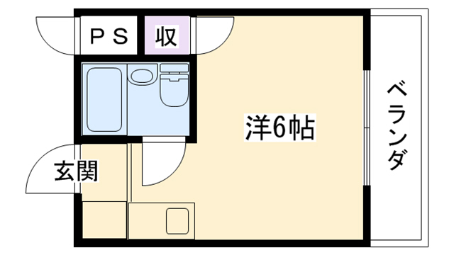 【西宮市小松南町のマンションの間取り】