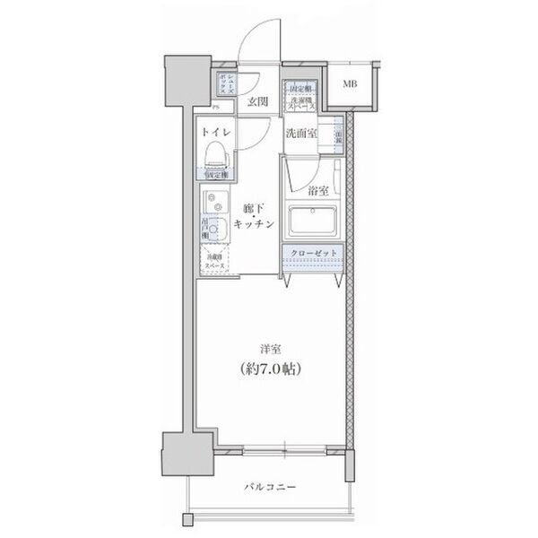 名古屋市中区平和のマンションの間取り