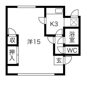 横井ハイツ 2棟の間取り