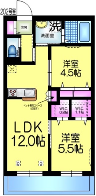 【へーベルメゾンわびすけの間取り】