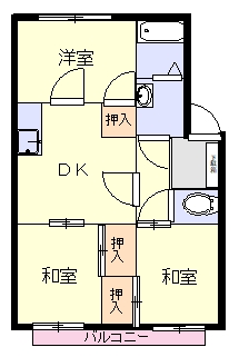 フローラ伊東の間取り