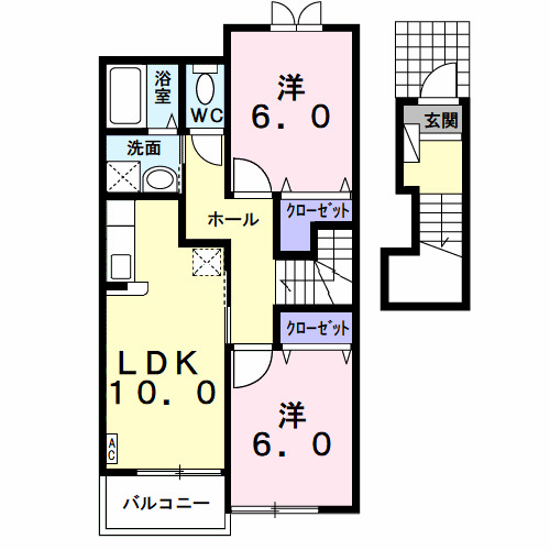 エルカーサＡの間取り