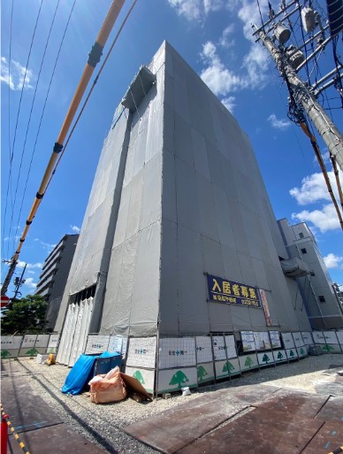 広島市西区中広町のマンションの建物外観