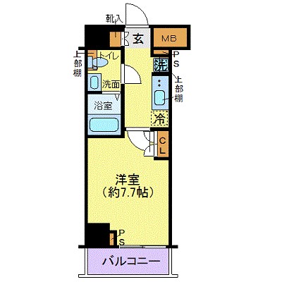 ジェノヴィア東日本橋駅前グリーンヴェールの間取り