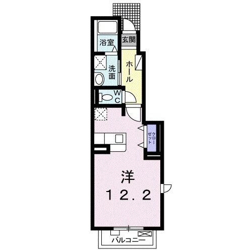 サンフラウア　Ｂの間取り