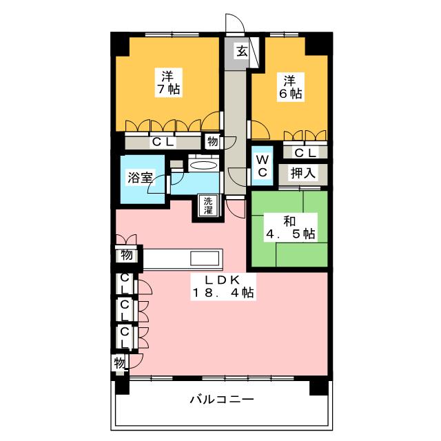 アトレ富田駅前の間取り