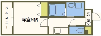 大阪市西成区橘のマンションの間取り