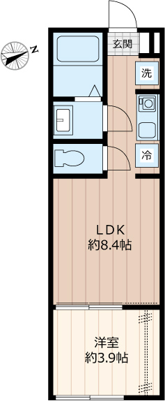 Erfolg鳩ヶ谷の間取り