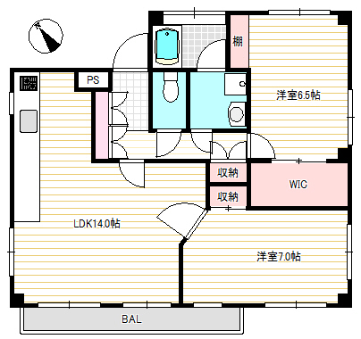 M s Garden JIYUGAOKAの間取り