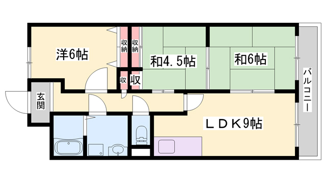 スバル城南の間取り