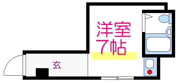 台東区千束のマンションの間取り