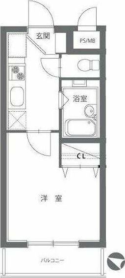 世田谷区弦巻のマンションの間取り