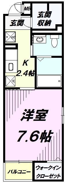 八王子市千人町のマンションの間取り