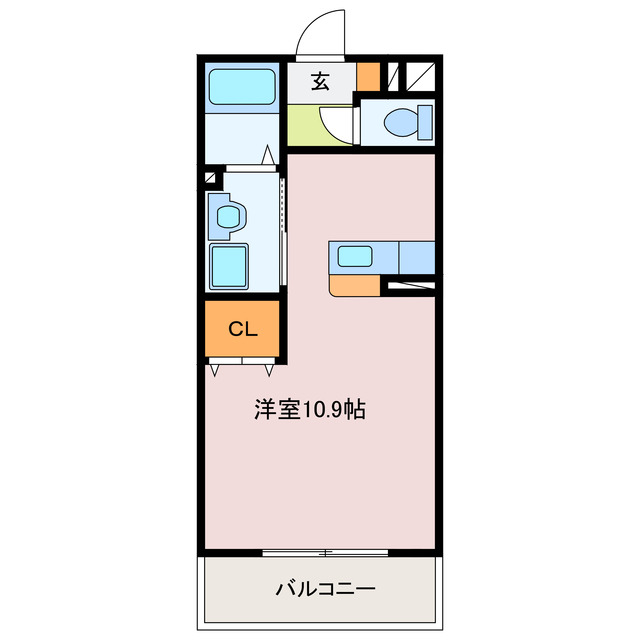 伊勢市小木町のマンションの間取り