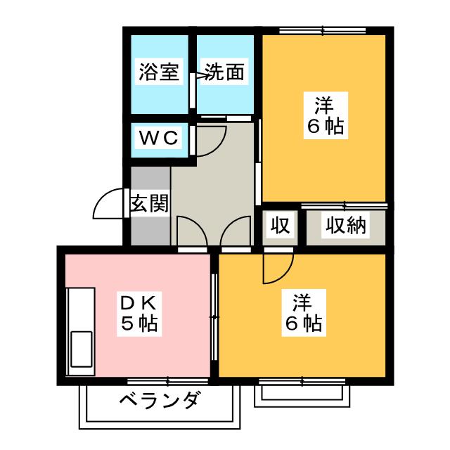 ファインハオス　Ａ棟の間取り