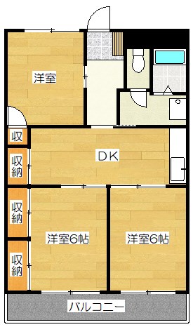 武石ハイツの間取り