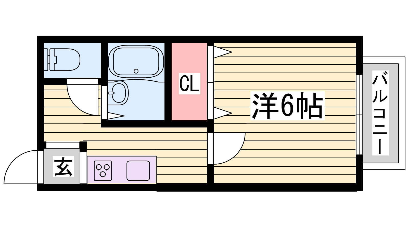 シャトーブルーの間取り