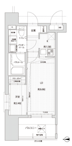 グランフォーレプライム大橋の間取り