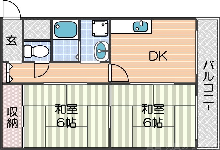 アビデ上住吉の間取り